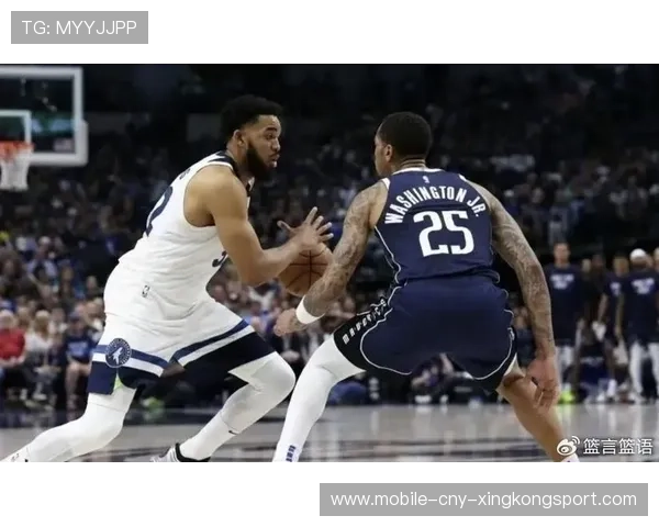 唐斯篮下低位强打得手，森林狼把控内线局面